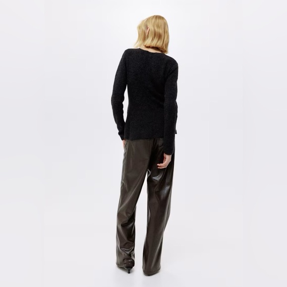 H&M Rib-Knit Peplum Cardigan - Picture 5 of 6